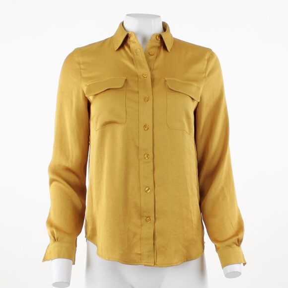 Jones New York  Button Up Blouse in Raw Honey - Picture 2 of 5